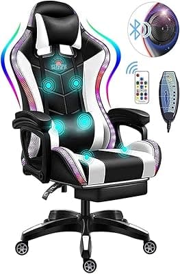 Massage Gaming Chair with Speakers